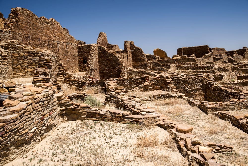 ruins in chaco canyon new mexico