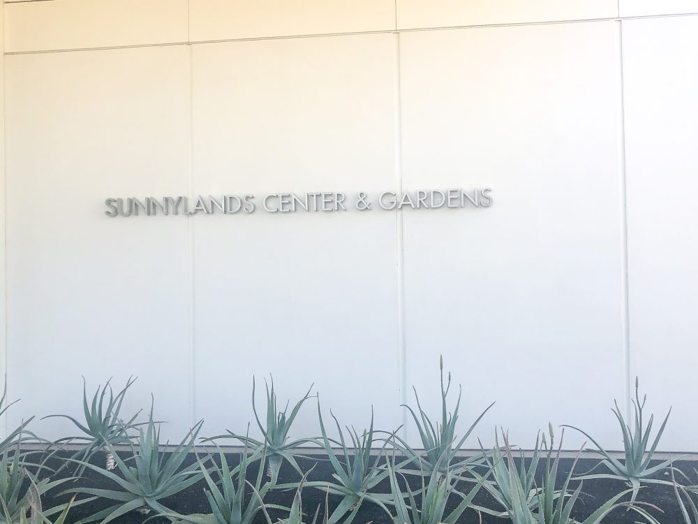 exterior signage at sunnylands