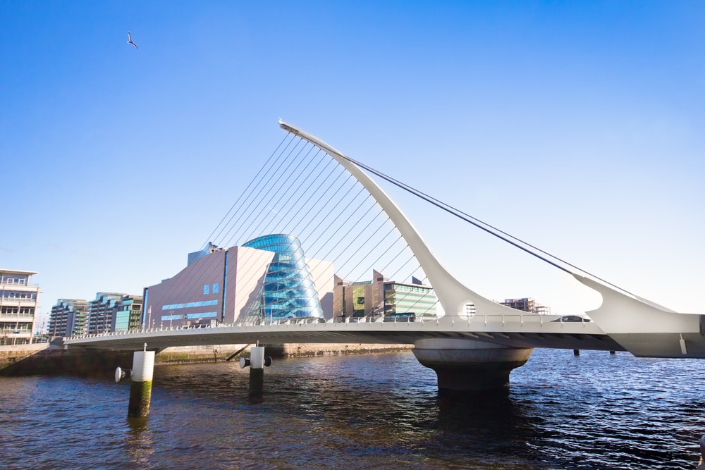 a bridge in dublin named for literary writer samuel beckett