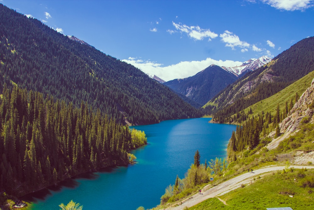 Kolsay lake in Tien-Shan mountains, Kazakhstan 