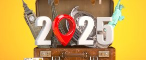 2025: A Year of Travel in Review (and a peek at 2026) 4 Big Ben London eye Eiffel Tower Statue of Liberty travel suitcase 2025.