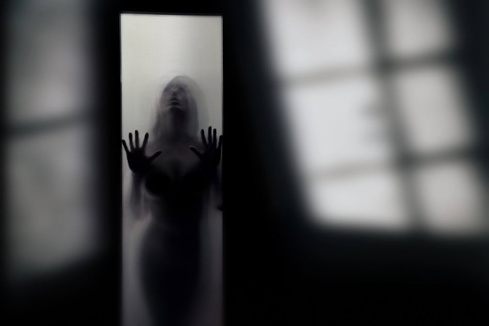 A shadowy figure in one of the haunted places in Washington State.